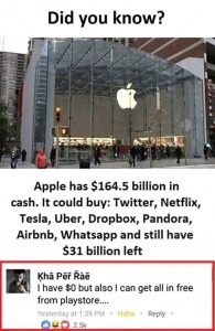 apple company funny joke