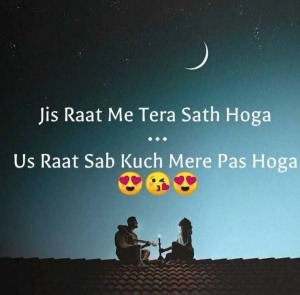 moon and stars are in background. boy and girl are sitting on terrace. boy have guitar in his hand and he is sing a love song for her. girl have candle is her hand.
