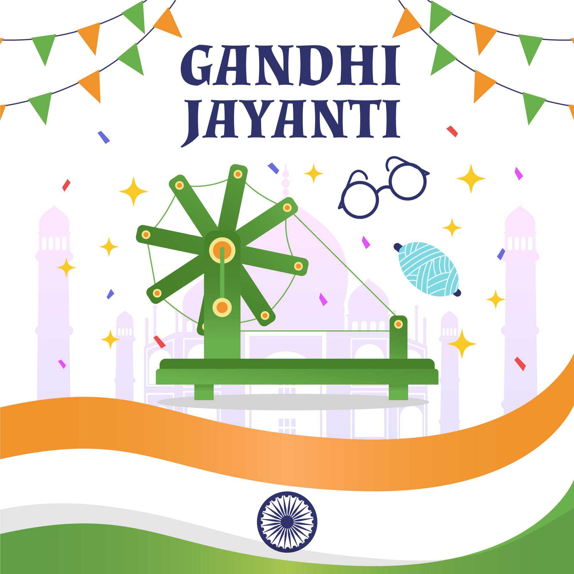 Happy Mahatma Gandhi Jayanti wallpaper download 