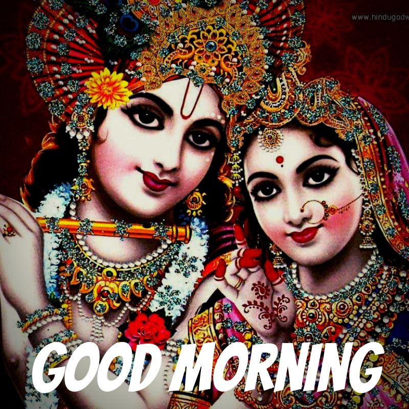 Radha Krishna good morning images