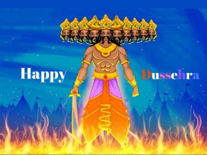 Happy Dussehra wishes sri ram & ravan