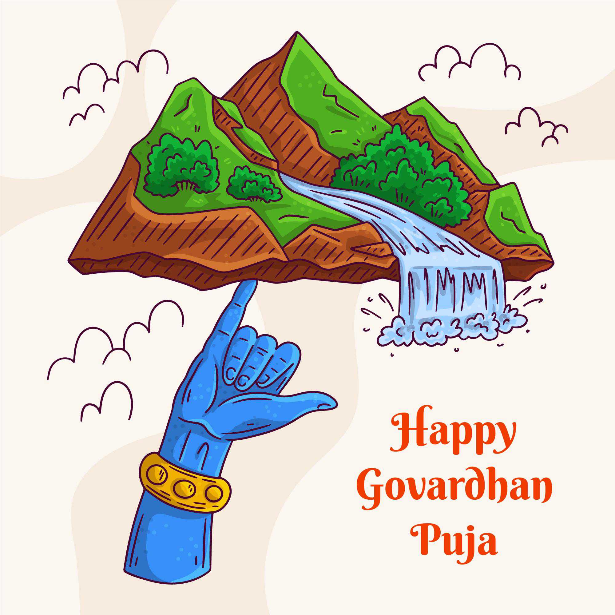 Happy Govardhan puja pictures