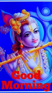 good morning images with krishna