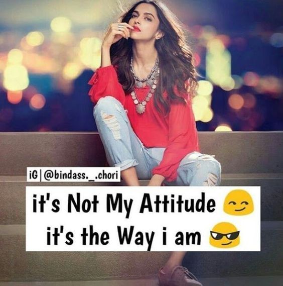 girls attitude dp in English