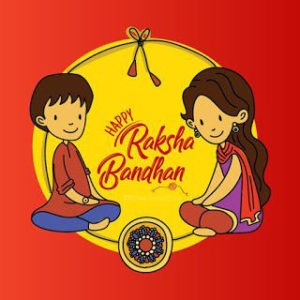 Raksha Bandhan brother and sister photo