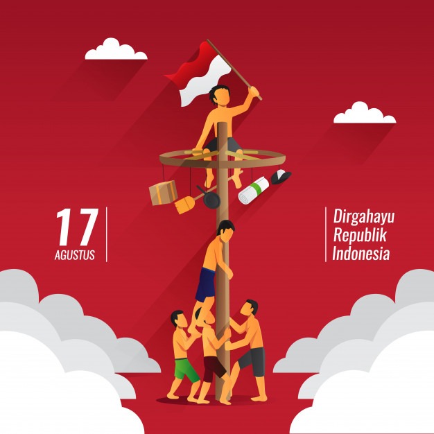 Happy independence day Indonesia 