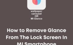 How To Remove Glance From Lock Screen in mi?