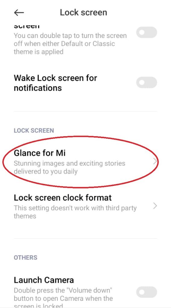 How To Remove Glance From The Lock Screen In MI Phone - Image Diamond