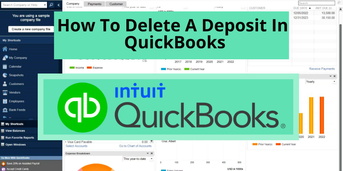 How To Delete A Deposit In QuickBooks