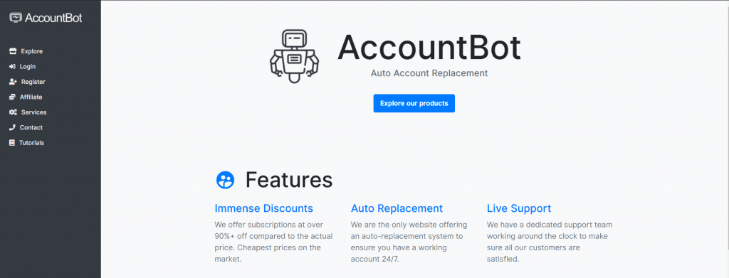 accountbot website