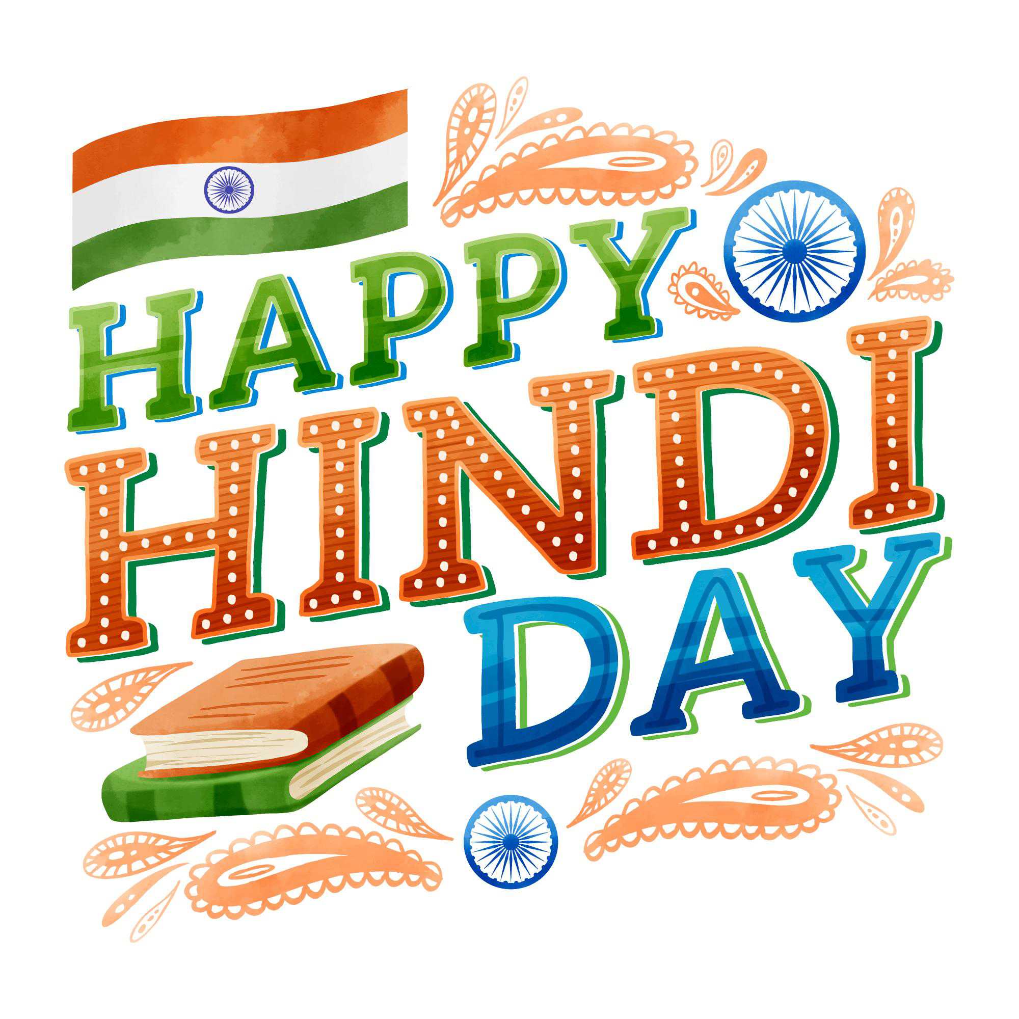 Happy Hindi Diwas photo download