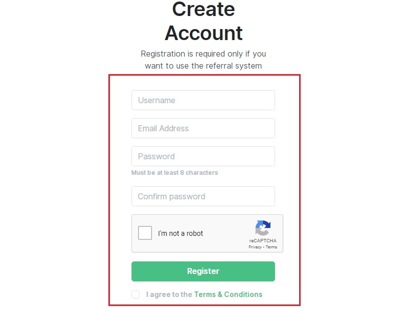 Create account of Spotify