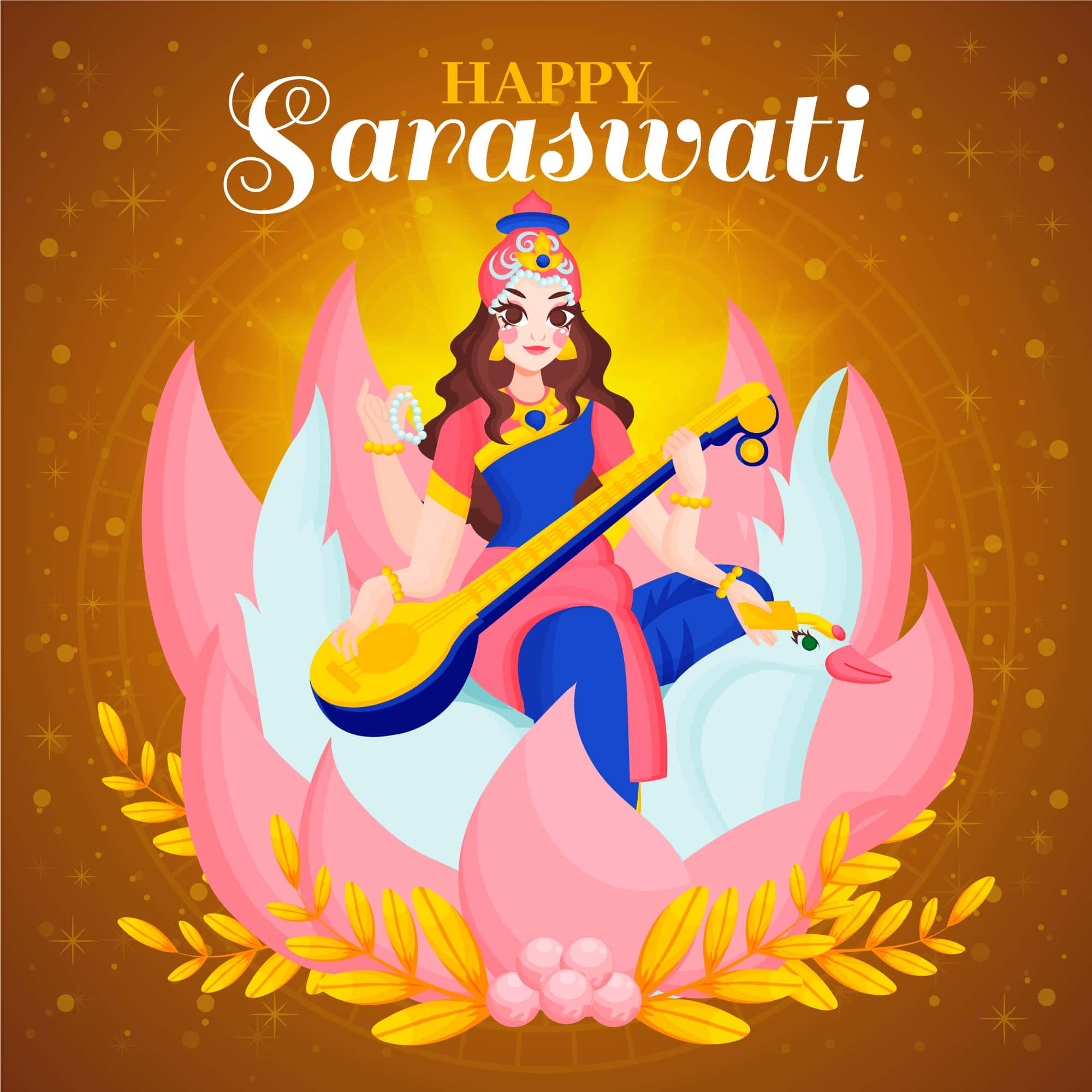Happy Saraswati Puja Photo
