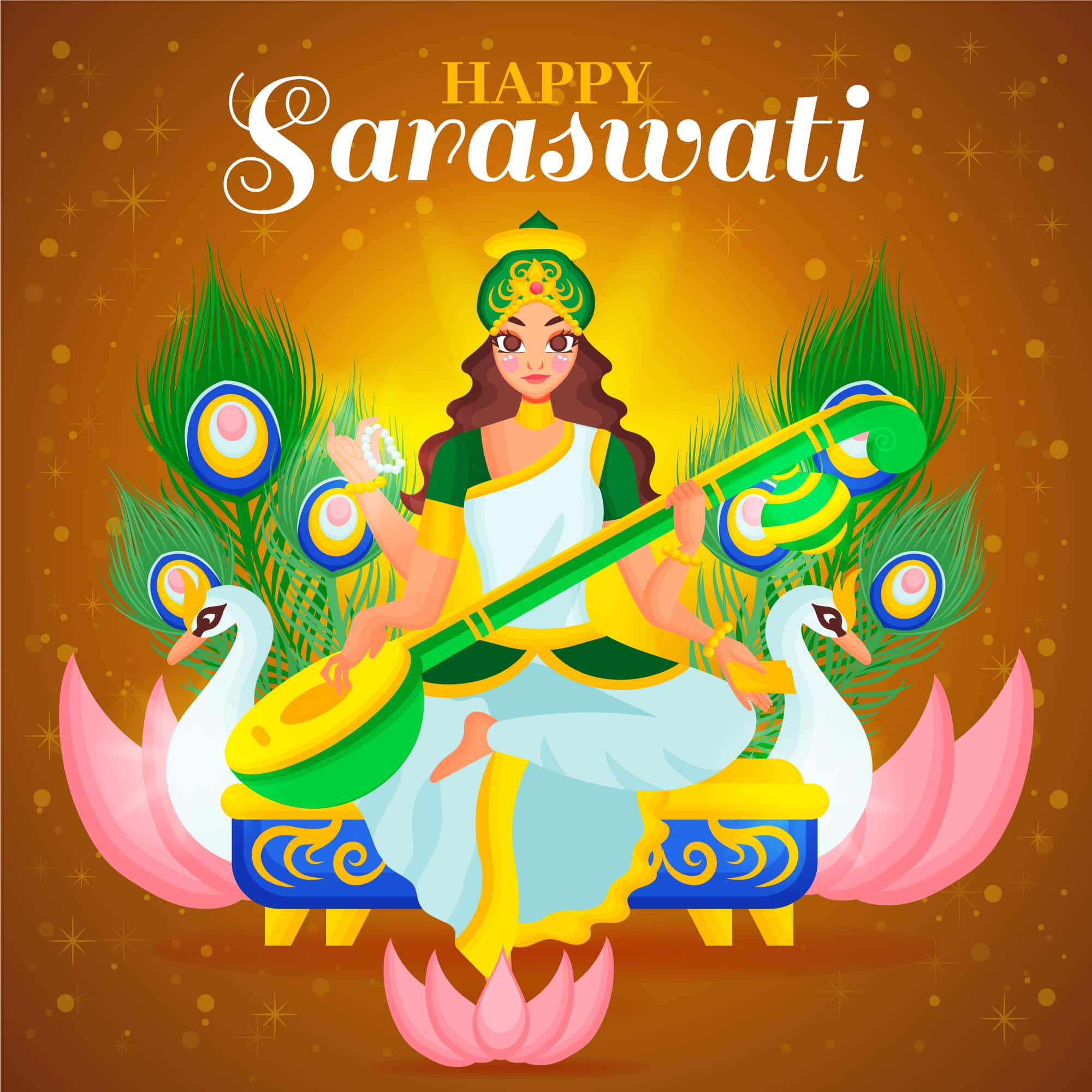 Happy Saraswati Puja Pic