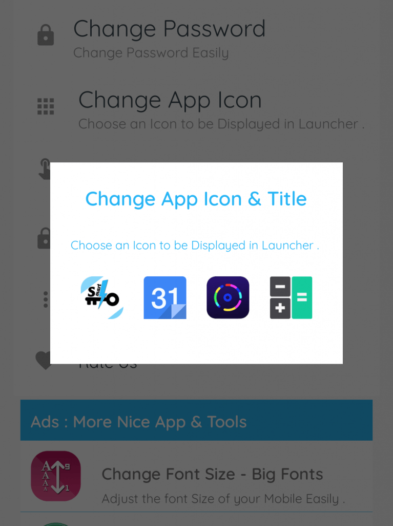Change app icon 