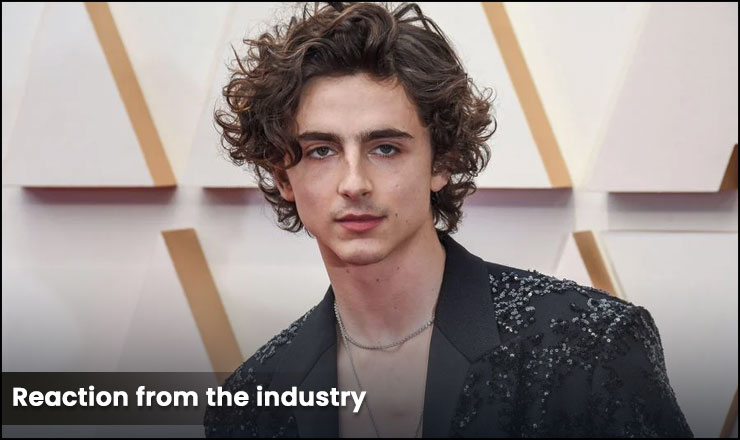 Timothée Chalamet Reaction from the industry