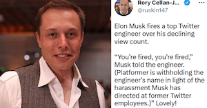 Elon Musk Fires Engineer