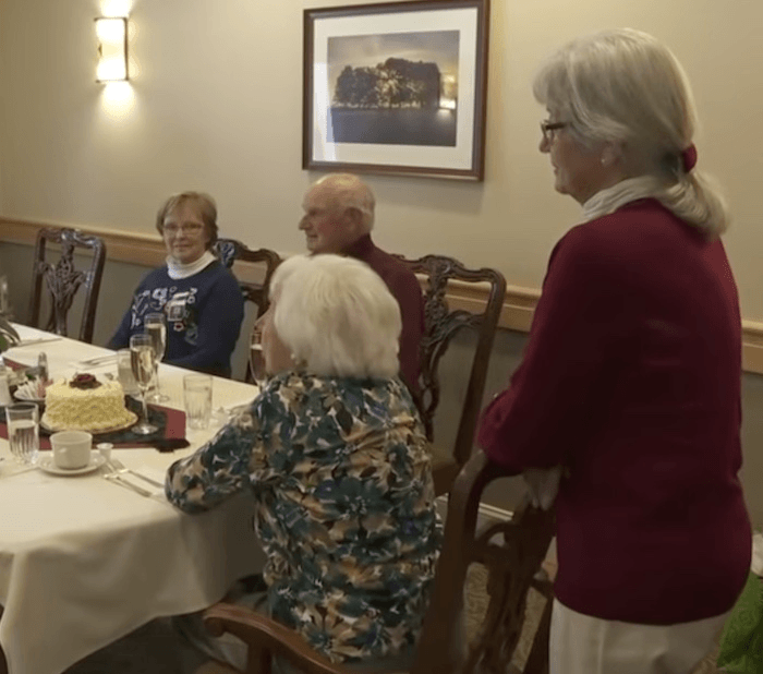 Twins celebrated 80th birthday with their 103 years old mother